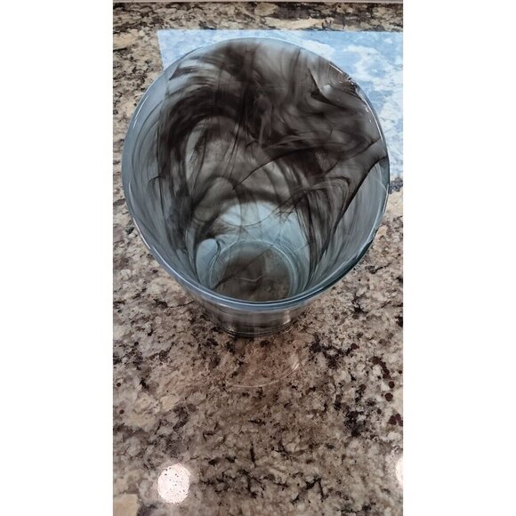 Vintage Handmade Decorative Swirl Art Glass For Candles Or Flowers - Picture 4 of 12